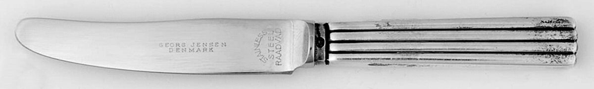 Bernadotte (Sterling, 1939) Baby Knife with Stainless Blade by Georg Jensen (Denmark)-1