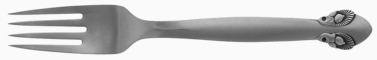 Bittersweet (Sterling, 1940) Fork by Georg Jensen (Denmark)-1
