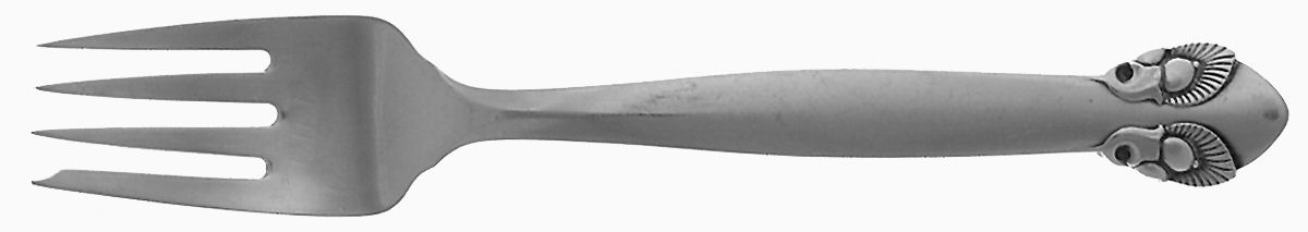 Bittersweet (Sterling, 1940) Individual Salad Fork by Georg Jensen (Denmark)-1