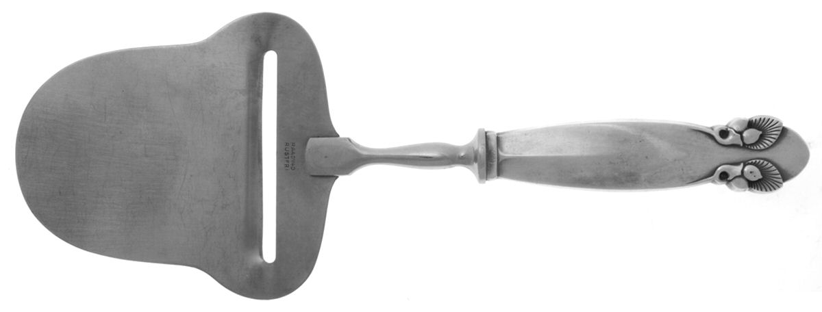 Bittersweet (Sterling, 1940) Cheese Plane with Stainless Plane by Georg Jensen (Denmark)-1