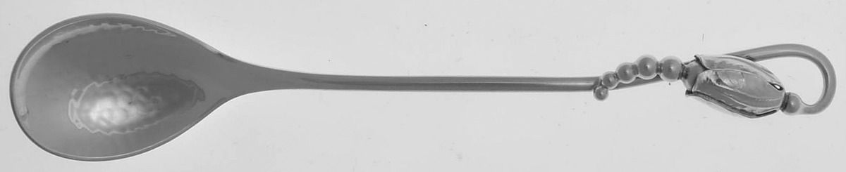 Blossom (Sterling, 1919) Small Teaspoon by Georg Jensen (Denmark)-1