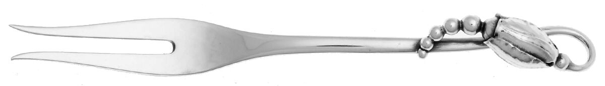 Blossom (Sterling, 1919) Lemon Fork by Georg Jensen (Denmark)-1
