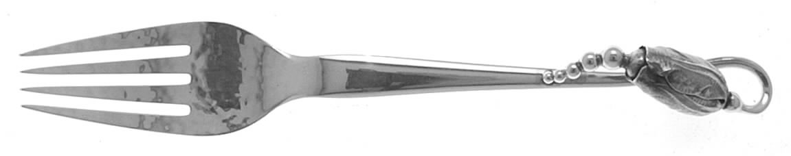 Blossom (Sterling, 1919) Fork by Georg Jensen (Denmark)-1