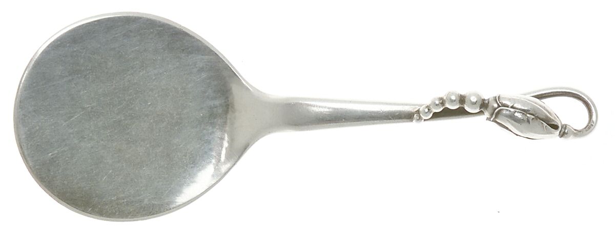 Blossom (Sterling, 1919) Pastry Server Solid Very Small by Georg Jensen (Denmark)-1