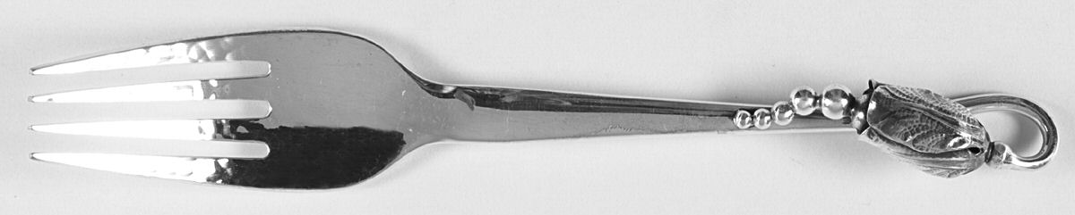 Blossom (Sterling, 1919) Fork by Georg Jensen (Denmark)-1
