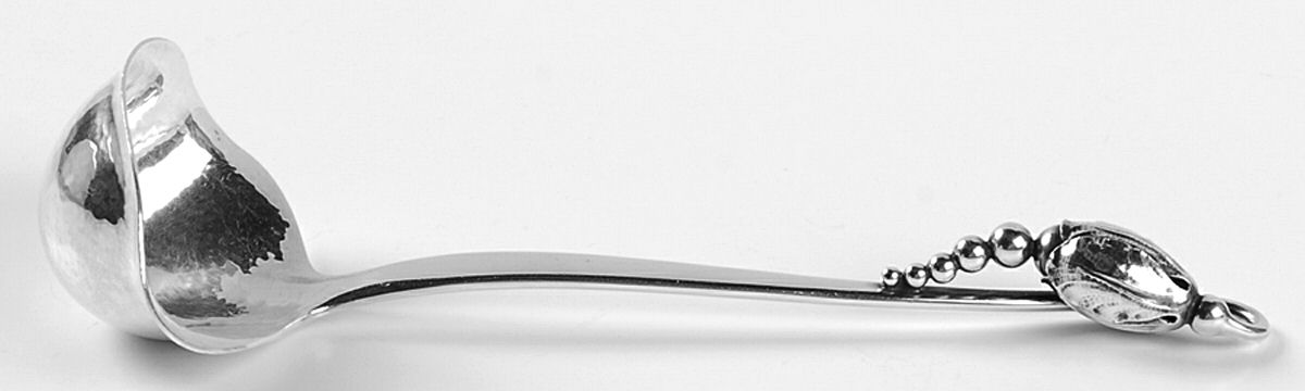 Blossom (Sterling, 1919) Solid Gravy Ladle by Georg Jensen (Denmark)-1