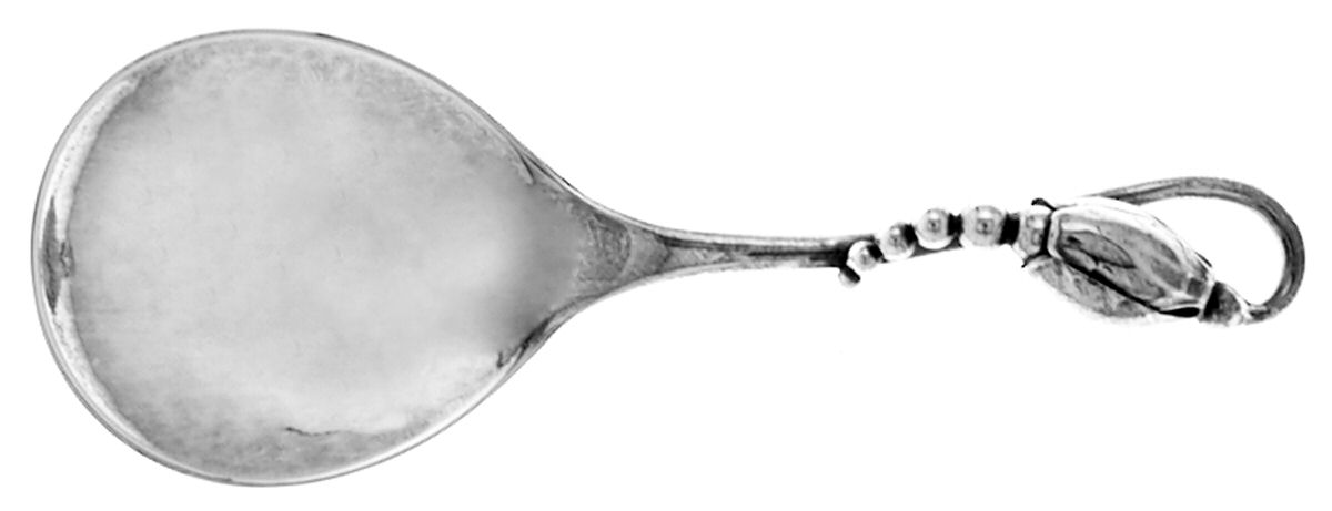 Blossom (Sterling, 1919) Sugar Spoon by Georg Jensen (Denmark)-1