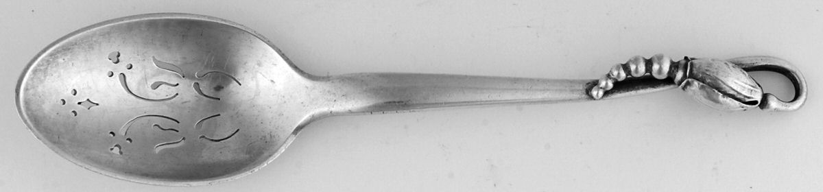 Blossom (Sterling, 1919) Relish Spoon by Georg Jensen (Denmark)-1