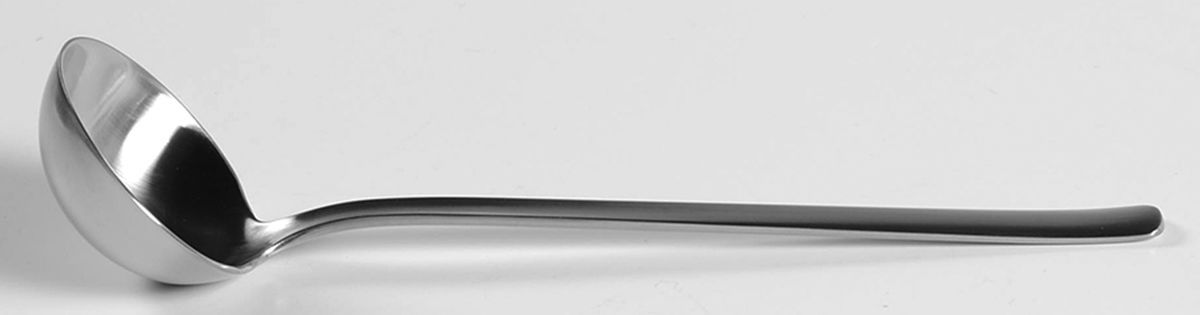 Bo Bonfils (Stainless) Solid Gravy Ladle by Georg Jensen (Denmark)-1