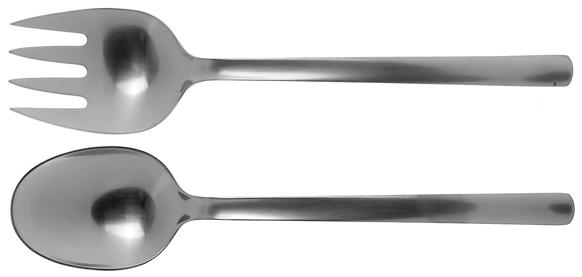 Bo Bonfils (Stainless) Solid Serving Set by Georg Jensen (Denmark)-1