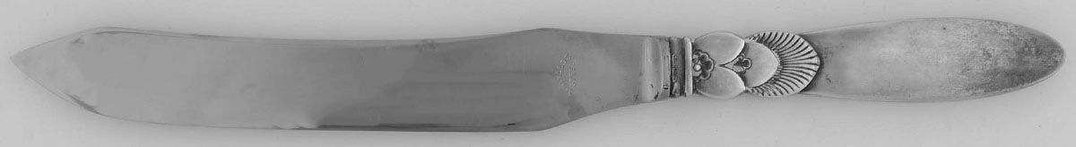 Cactus (Sterling, 1930) Knife-Carving/Sm-Stn Bld/Steak by Georg Jensen (Denmark)-1