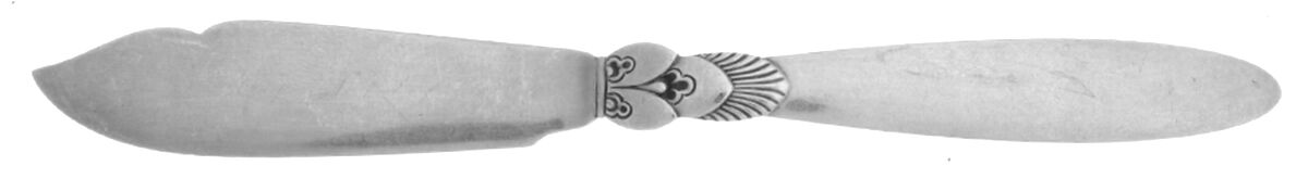 Cactus (Sterling, 1930) Knife-Fish/Solid-Indv./Small by Georg Jensen (Denmark)-1