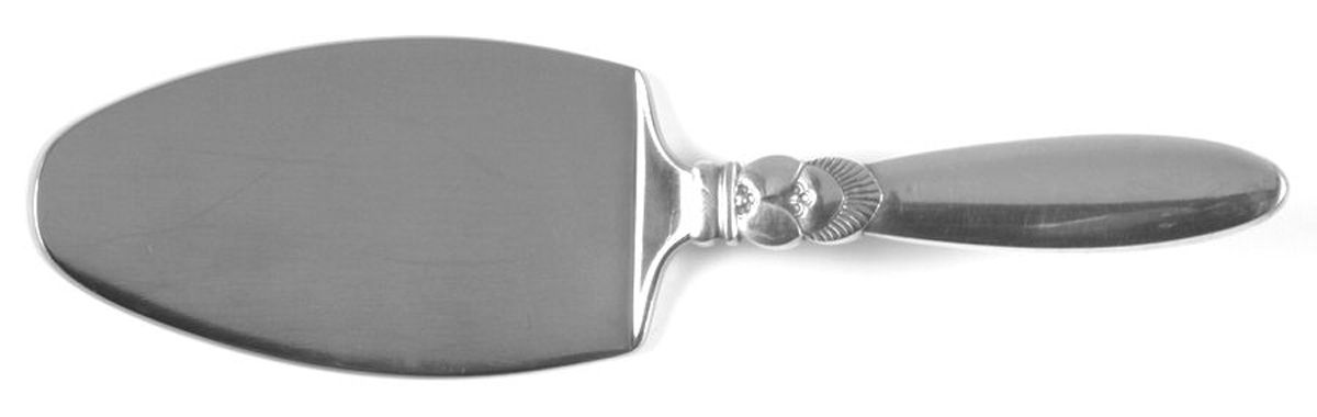 Cactus (Sterling, 1930) Cake Server with Stainless Blade by Georg Jensen (Denmark)-1