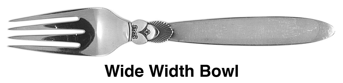 Cactus (Sterling, 1930) Fork by Georg Jensen (Denmark)-1