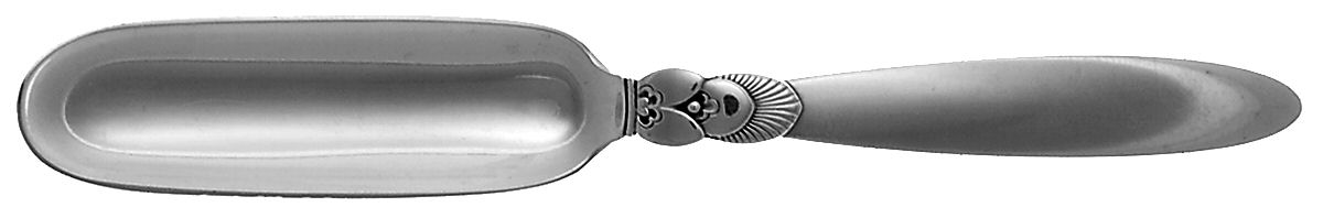 Cactus (Sterling, 1930) Solid Cheese Scoop by Georg Jensen (Denmark)-1