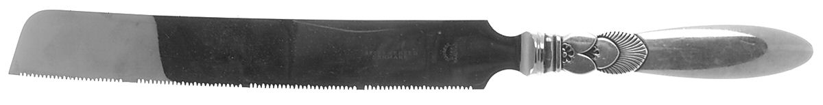 Cactus (Sterling, 1930) Bread Knife with Stainless Blade by Georg Jensen (Denmark)-1
