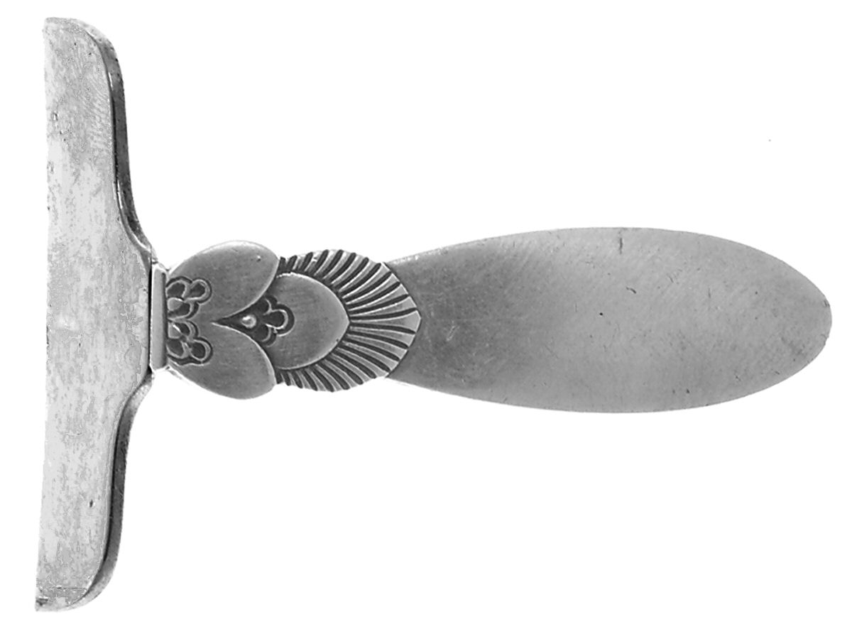 Cactus (Sterling, 1930) Food Pusher Solid by Georg Jensen (Denmark)-1