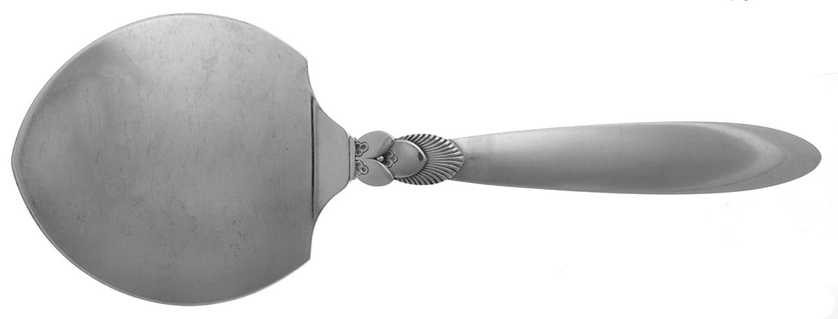 Cactus (Sterling, 1930) Server-Pastry/Solid/Large by Georg Jensen (Denmark)-1