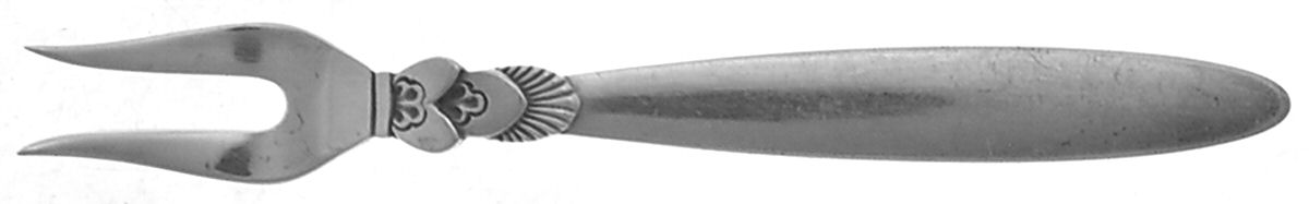 Cactus (Sterling, 1930) Individual Hors d'Oeuvres Fork by Georg Jensen (Denmark)-1