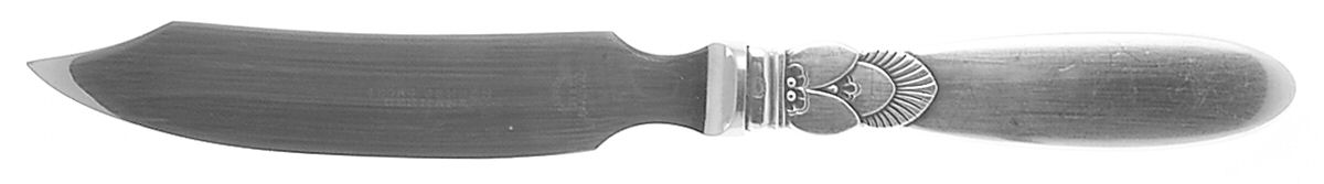 Cactus (Sterling, 1930) Cheese Knife with Stainless Blade by Georg Jensen (Denmark)-1