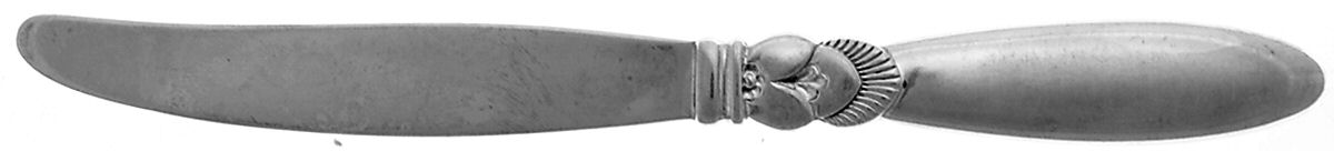 Cactus (Sterling, 1930) Hollow Handle Youth/Tea Knife with Sterling Blade by Georg Jensen (Denmark)-1