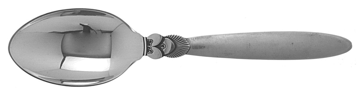 Cactus (Sterling, 1930) Dessert/Place Spoon by Georg Jensen (Denmark)-1