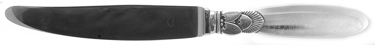 Cactus (Sterling, 1930) Modern Hollow Knife by Georg Jensen (Denmark)-1