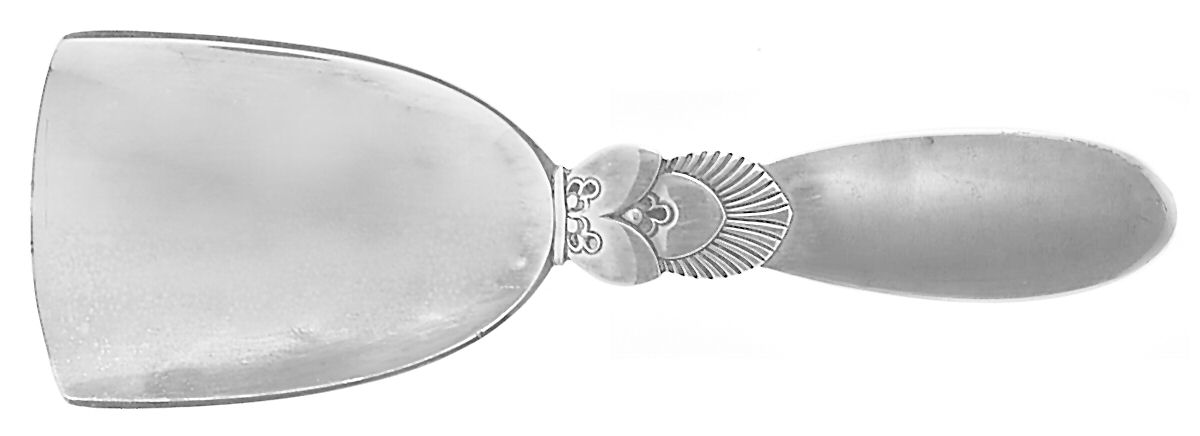 Cactus (Sterling, 1930) Sugar Shovel by Georg Jensen (Denmark)-1