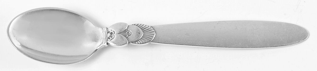 Cactus (Sterling, 1930) Mocha Spoon by Georg Jensen (Denmark)-1