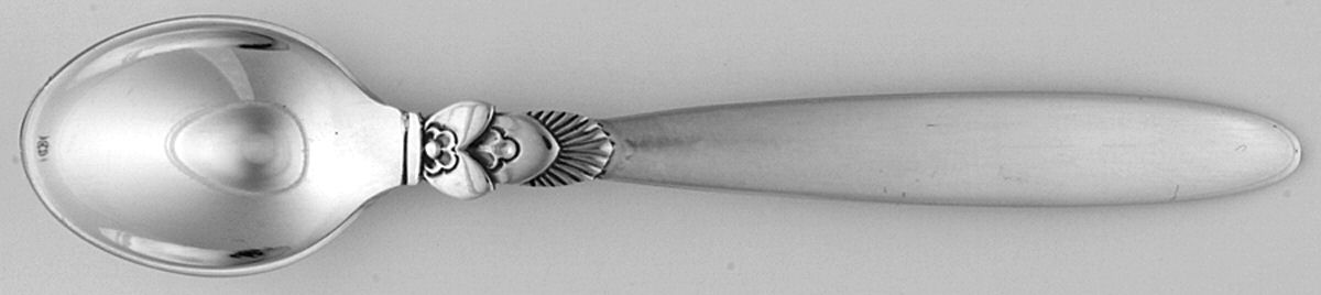 Cactus (Sterling, 1930) Demitasse Spoon by Georg Jensen (Denmark)-1