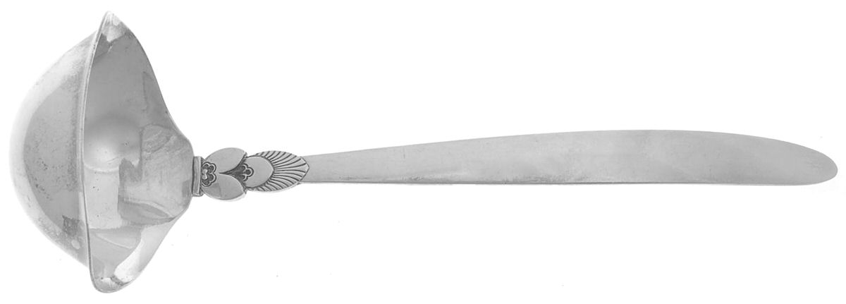 Cactus (Sterling, 1930) Solid Gravy Ladle by Georg Jensen (Denmark)-1