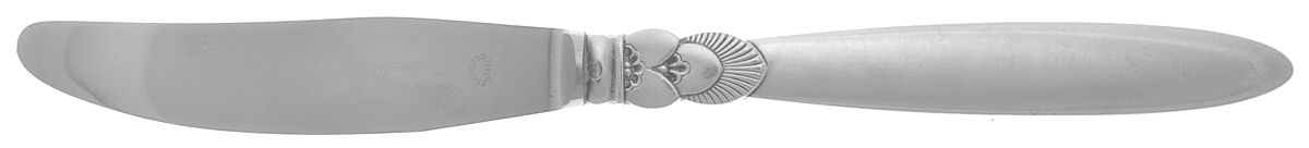 Cactus (Sterling, 1930) Modern Long Handle Dinner Knife by Georg Jensen (Denmark)-1