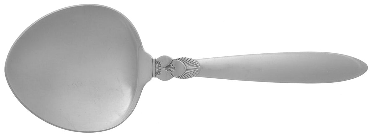 Cactus (Sterling, 1930) Solid Pastry Server by Georg Jensen (Denmark)-1