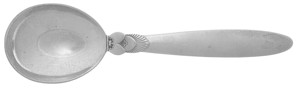Cactus (Sterling, 1930) Jam Spoon by Georg Jensen (Denmark)-1