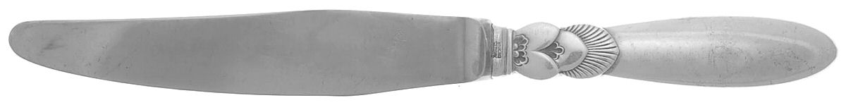 Cactus (Sterling, 1930) Modern Hollow Knife by Georg Jensen (Denmark)-1