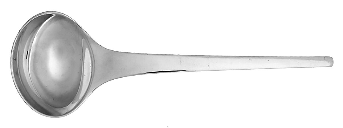 Caravelle (Sterling, 1957) Round Bowl Soup Spoon (Cream Soup) by Georg Jensen (Denmark)-1