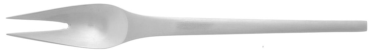 Caraval (Stainless) Short Handle Pickle/Olive Fork by Georg Jensen (Denmark)-1