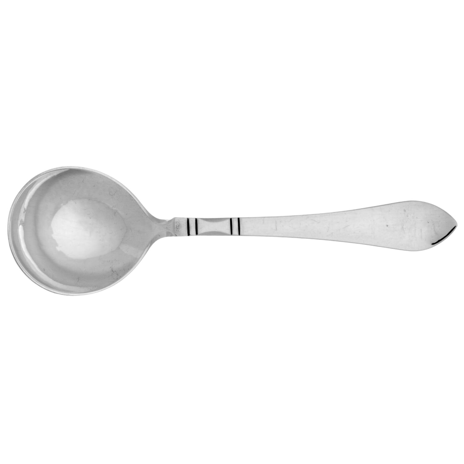 Continental (Sterling, 1908) Round Bowl Soup Spoon (Bouillon) by Georg Jensen (Denmark)-1