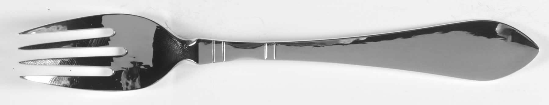 Continental (Sterling, 1908) Individual Solid Fish Fork by Georg Jensen (Denmark)-1