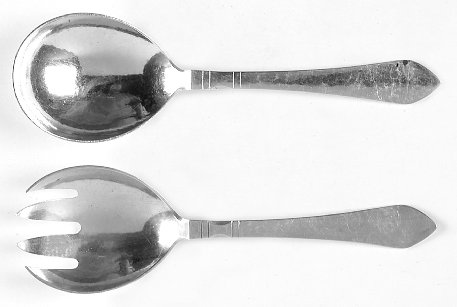 Continental (Sterling, 1908) Small Solid Serving Set by Georg Jensen (Denmark)-1