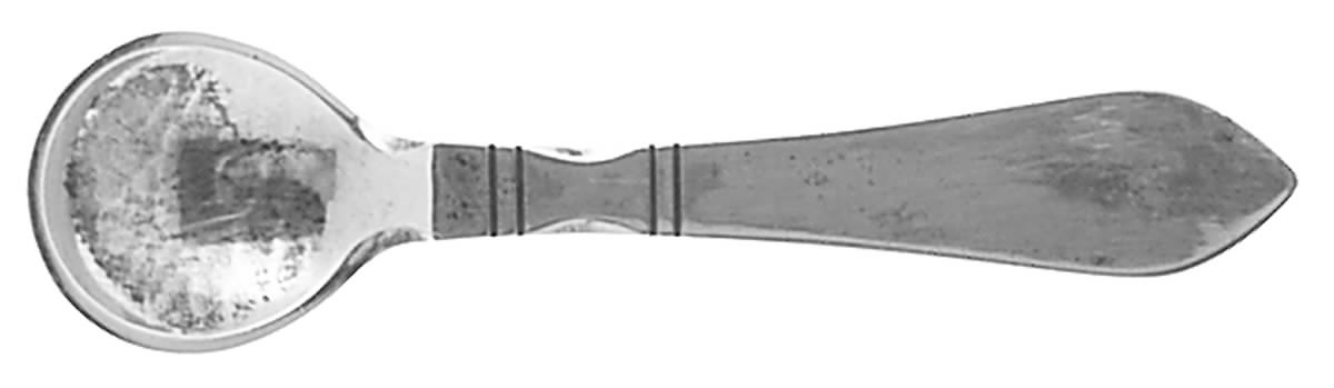 Continental (Sterling, 1908) Individual Salt Spoon by Georg Jensen (Denmark)-1