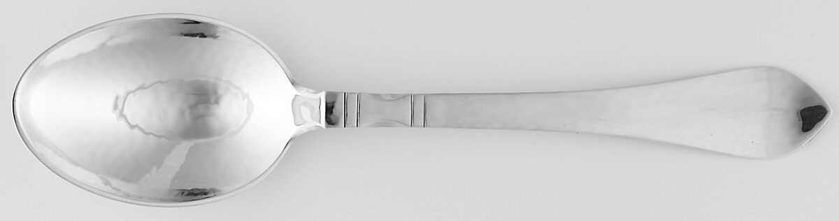 Continental (Sterling, 1908) Dessert/Oval Soup Spoon by Georg Jensen (Denmark)-1