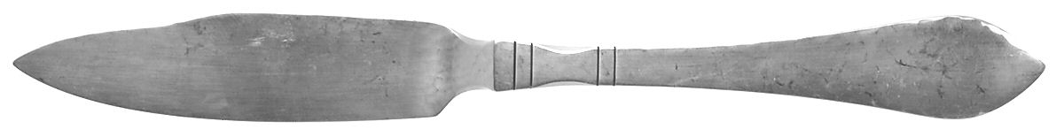 Continental (Sterling, 1908) Individual Solid Fish Knife by Georg Jensen (Denmark)-1