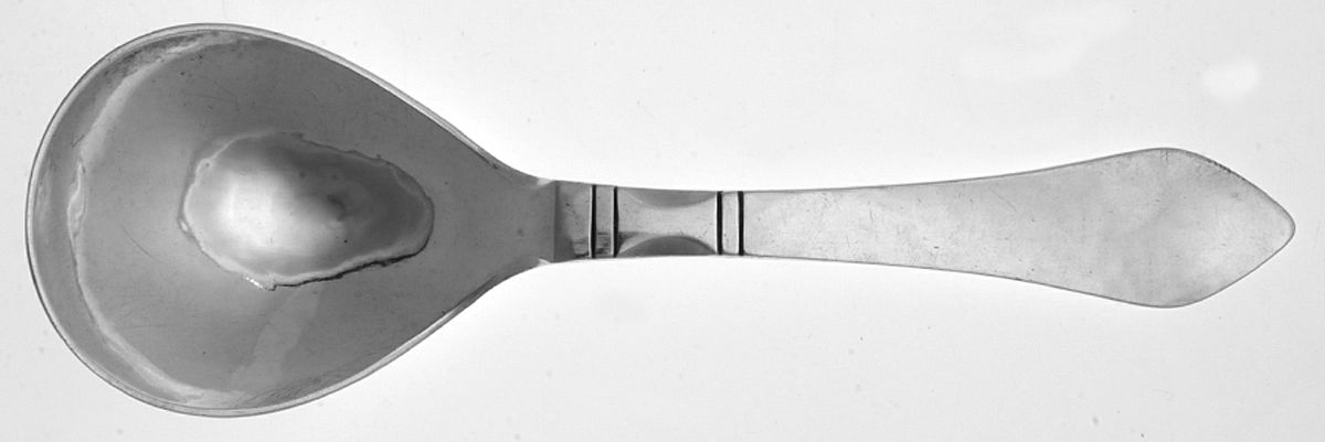Continental (Sterling, 1908) Solid Compote Serving Spoon by Georg Jensen (Denmark)-1