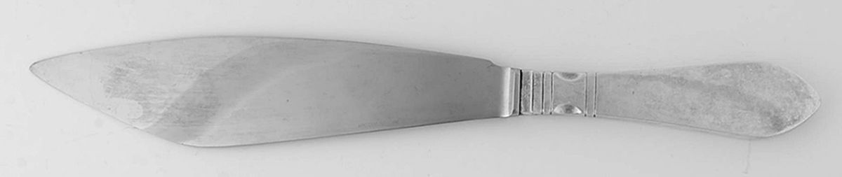 Continental (Sterling, 1908) Cake Knife with Stainless Blade by Georg Jensen (Denmark)-1