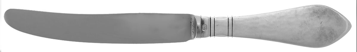 Continental (Sterling, 1908) Individual Fruit Knife with Stainless Blade by Georg Jensen (Denmark)-1