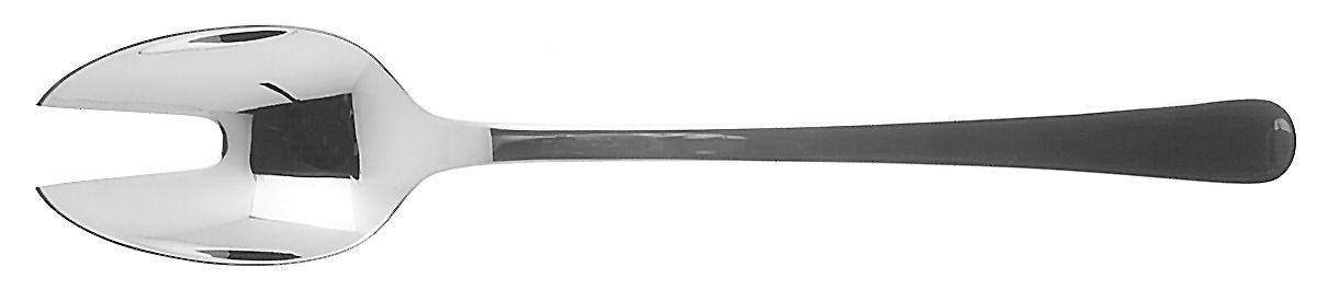 Copenhagen (Stainless) Small Solid Serving Fork by Georg Jensen (Denmark)-1