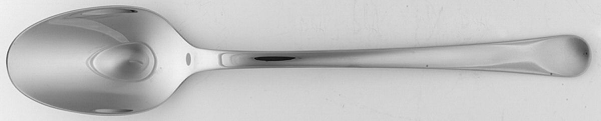 Copenhagen (Stainless) Solid Serving Spoon by Georg Jensen (Denmark)-1