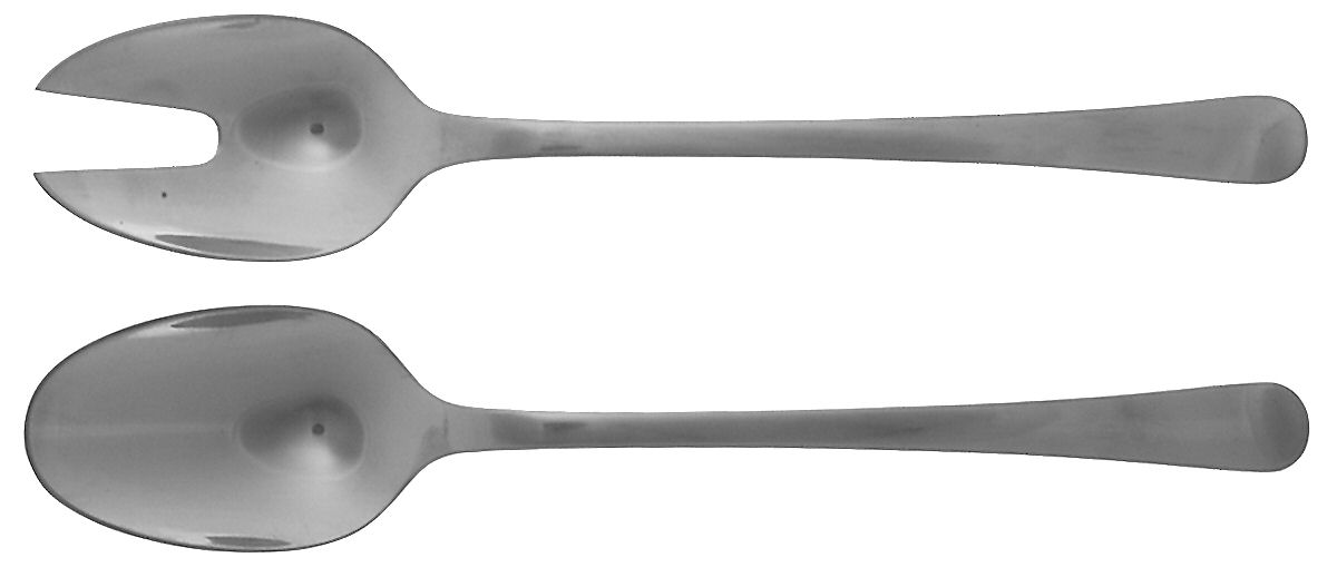 Copenhagen (Stainless) Small Solid Serving Set by Georg Jensen (Denmark)-1