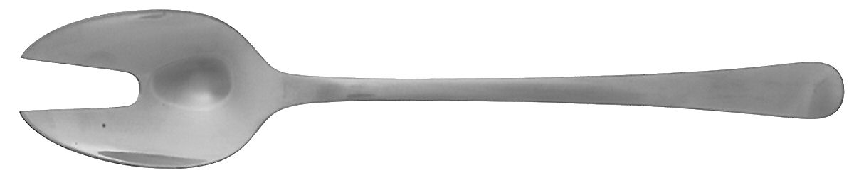 Copenhagen (Stainless) Small Solid Serving Fork by Georg Jensen (Denmark)-1